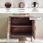Load image into Gallery viewer, Carved 2-Door Solid Wood Buffet