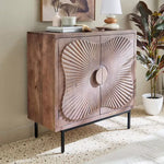 Load image into Gallery viewer, Carved 2-Door Solid Wood Buffet