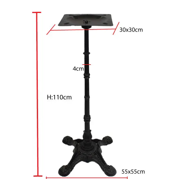 Jilphar Furniture Cast Iron Bar height Table Base JP3014-GCC Home Center