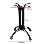 Jilphar Furniture Cast Iron Table Base JP3006-GCC Home Center