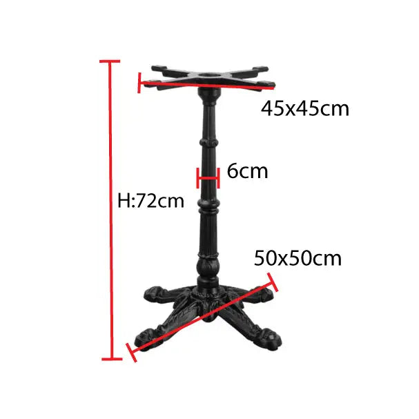 Jilphar Furniture Cast Iron Table Base JP3015-GCC Home Center