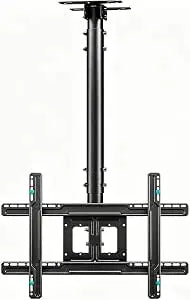 Ceiling TV Mount for 32-75 inch LCD LED 4K TVs, Flat or Curved TVs up to 150 lbs Full Motion TV Bracket with Swivel, Tilt, Max VESA 600x400mm
