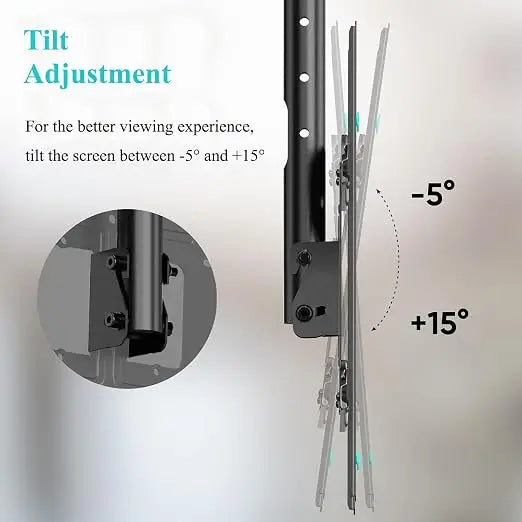 Ceiling TV Mount for 32-75 inch LCD LED 4K TVs, Flat or Curved TVs up to 150 lbs Full Motion TV Bracket with Swivel, Tilt, Max VESA 600x400mm