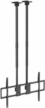 Load image into Gallery viewer, Ceiling TV Mount for 60"–100" TVs, Heavy-Duty Double Rod Ceiling TV Stand, Height Adjustable, Supports up to 120kg, Max VESA 1000x600mm