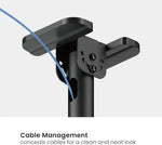 Load image into Gallery viewer, Ceiling TV Mount for 60"–100" TVs, Heavy-Duty Double Rod Ceiling TV Stand, Height Adjustable, Supports up to 120kg, Max VESA 1000x600mm