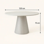 Load image into Gallery viewer, Celesta Modern Luxury Flute Design Round Dining Table