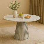 Load image into Gallery viewer, Celesta Modern Luxury Flute Design Round Dining Table