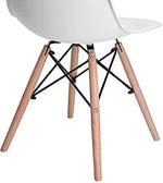 Load image into Gallery viewer, Chair with Walnut Wood Legs For Dining Room Chair Or Office, Lounge Chair Without Arms - White-GCC Home Center