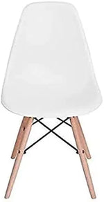 Load image into Gallery viewer, Chair with Walnut Wood Legs For Dining Room Chair Or Office, Lounge Chair Without Arms - White-GCC Home Center