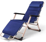 Load image into Gallery viewer, Chaise Lounge Outdoor Portable Folding Patio Recliner Chair adjustable Backrest with Suede Mat