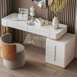 Load image into Gallery viewer, Champagne Marble Top Makeup Dressing Table-GCC Home Center