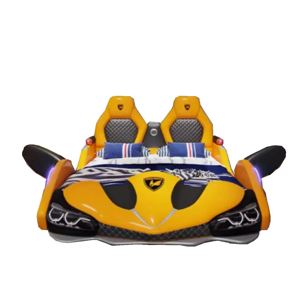 COOLBABY ZLJ1127 Children's Bed Boys Bed Car Style Single Bed-GCC Home Center