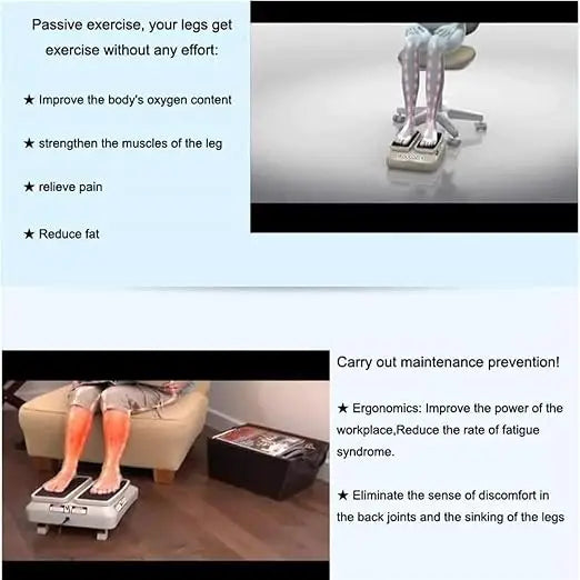 Circulation Leg Exerciser Mini Seated Walking Machine with Two Gear Selection,Portable Indoor Office Rehabilitation