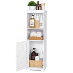 Load image into Gallery viewer, CITLOW Bathroom Waterproof Cabinet,White Floor Standing Storage Cabinet Home StorageFurniture Shelf,Suitable for Toilet Bedroom Kitchen Living Room,75x22x20cm