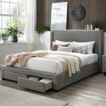 Load image into Gallery viewer, Clara King Bed – Grey