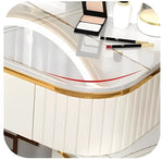 Load image into Gallery viewer, Classic Advanced Solid Wood Dressing Table, Bedroom Makeup Table, with Smart Mirror, Side Table and Chair-GCC Home Center