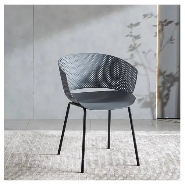 Jilphar Furniture Classical Polypropylene with Metal Leg Dining Chair JP1337-GCC Home Center