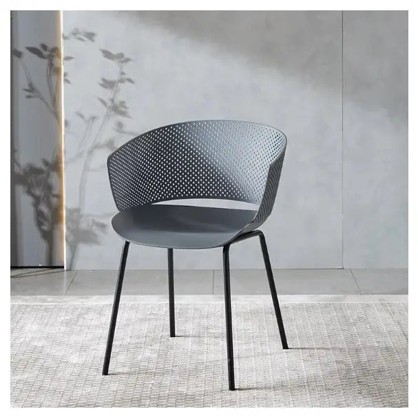 Jilphar Furniture Classical Polypropylene with Metal Leg Dining Chair JP1337-GCC Home Center