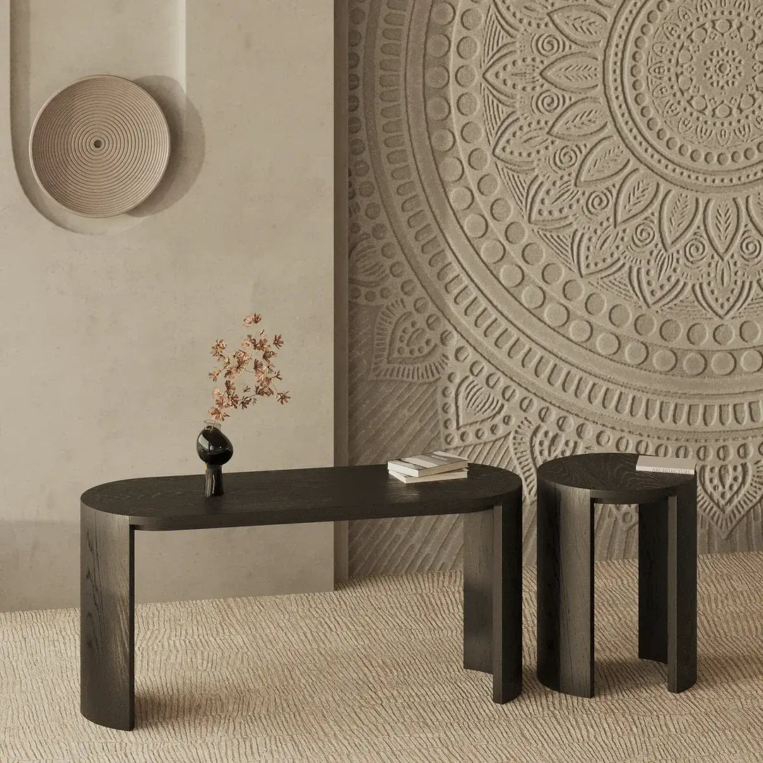 Coffee Table – 95 x 35 CM | Modern Oak Veneer Design