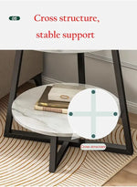 Load image into Gallery viewer, Coffee Table, Bedside End Table, Lamp Table for Living Room Bedroom - White &amp; Gold-GCC Home Center