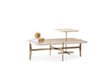 Load image into Gallery viewer, Coffee Table Cream - Glass Top