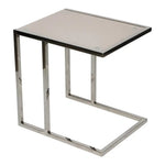 Load image into Gallery viewer, Coffee Table made with Tempered Glass And Stainless Steel Frame - Silver &amp; White-GCC Home Center