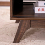 Load image into Gallery viewer, Coffee Table – Modern Walnut Table with Door &amp; Shelf Storage