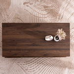 Load image into Gallery viewer, Coffee Table – Modern Walnut Table with Door &amp; Shelf Storage