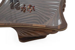 Load image into Gallery viewer, Coffee Table – Walnut Veneer with Tempered Glass (106 x 106 cm)