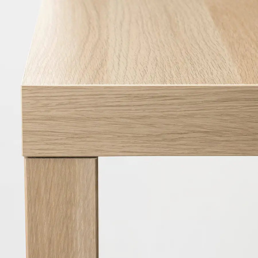 Coffee Table, White Stained Oak Effect, 90×55 cm