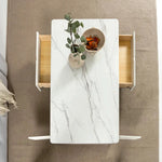Load image into Gallery viewer, Coffee Table with 3D-Textured Glass Top and Storage Drawers