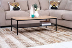 Load image into Gallery viewer, Coffee Table with Engineered Wood Top and Metal Frame