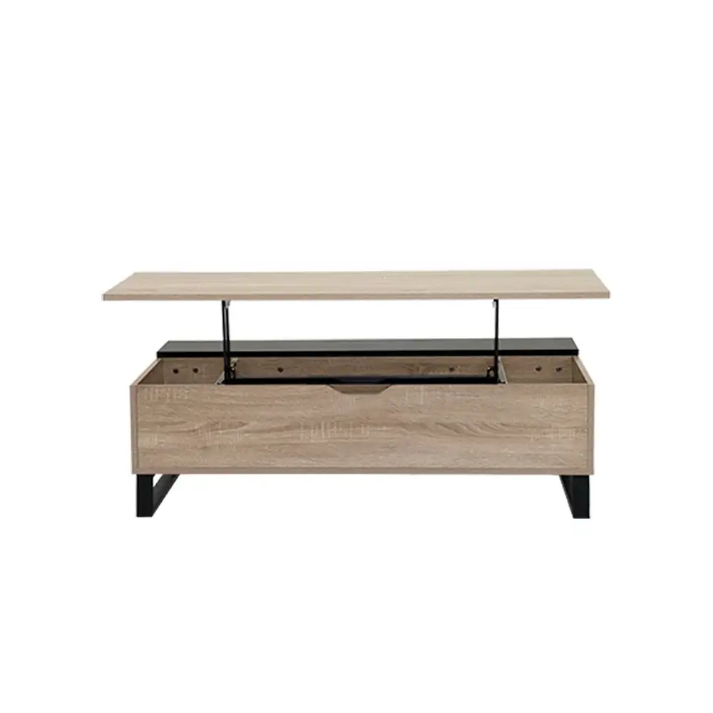 Coffee Table with Smart Lift-Top Mechanism and Hidden Storage