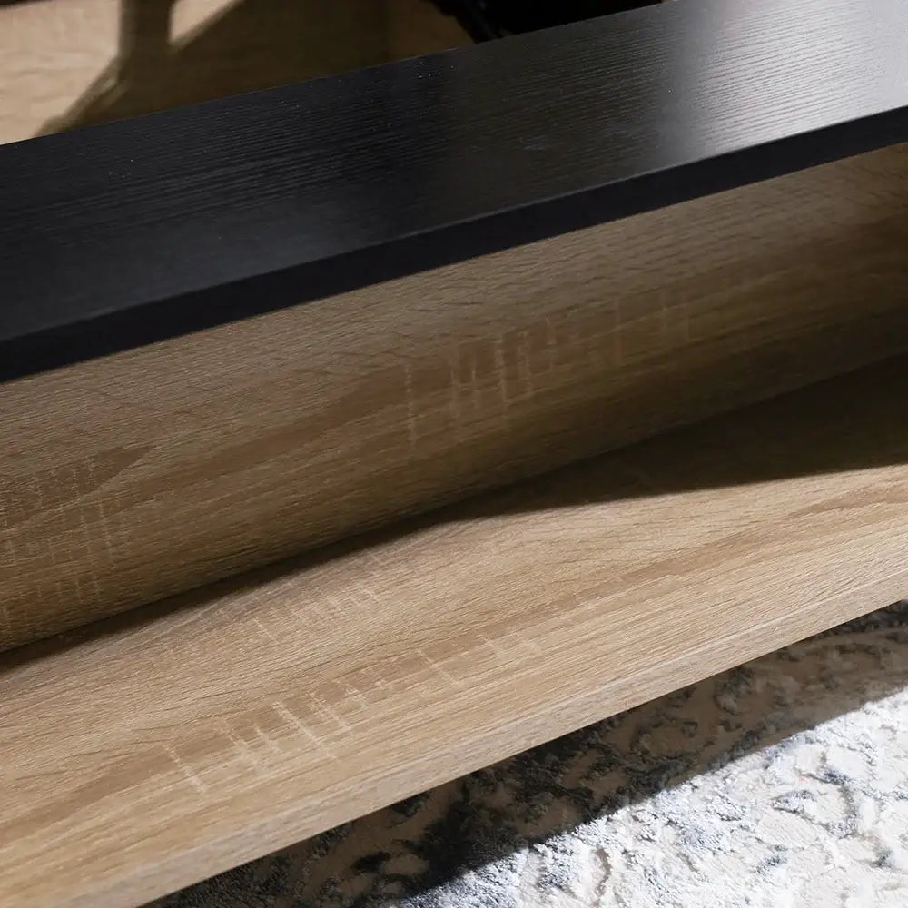 Coffee Table with Smart Lift-Top Mechanism and Hidden Storage