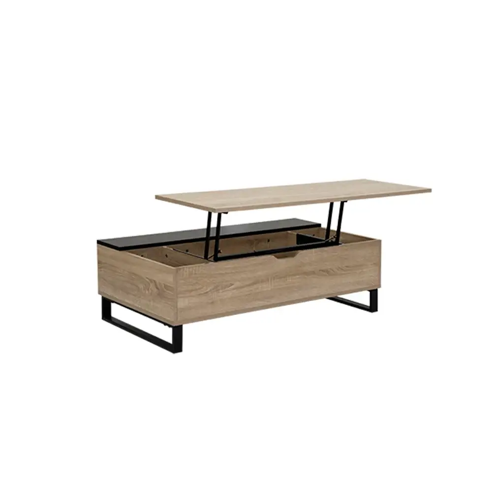 Coffee Table with Smart Lift-Top Mechanism and Hidden Storage