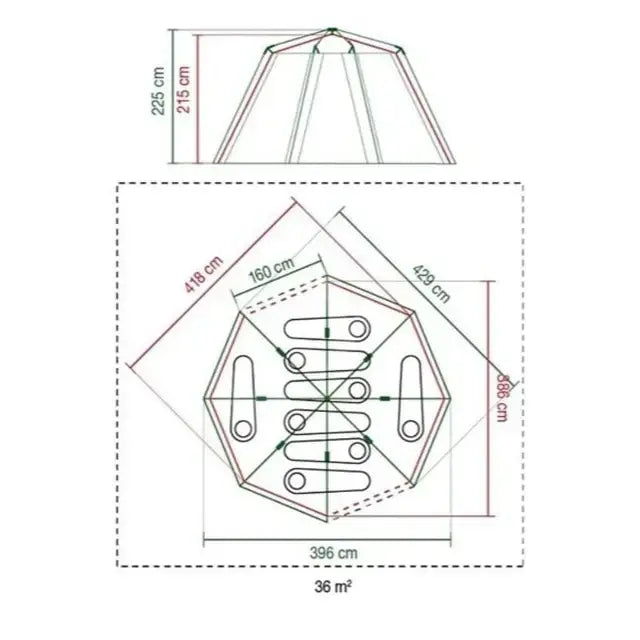 Coleman Octagon BlackOut Tent – 8 Person