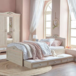 Load image into Gallery viewer, Comfort Trundle Under Beds 90x190 cm - Oak/Pink-GCC Home Center