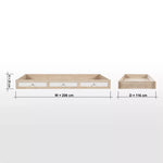 Load image into Gallery viewer, Comfort Trundle Under Beds 90x190 cm - Oak/Pink-GCC Home Center