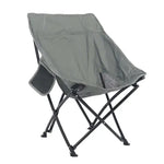 Load image into Gallery viewer, Comfortable Moon Black Chair with Cup Holder for Camping