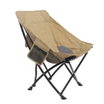 Load image into Gallery viewer, Comfortable Moon Black Chair with Cup Holder for Camping