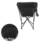 Load image into Gallery viewer, Comfortable Moon Black Chair with Cup Holder for Camping
