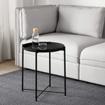 Load image into Gallery viewer, Arabian Mall Metal Small Round Coffee Table for Living Room and Bedroom (Black)