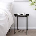 Load image into Gallery viewer, Arabian Mall Metal Small Round Coffee Table for Living Room and Bedroom (Black)