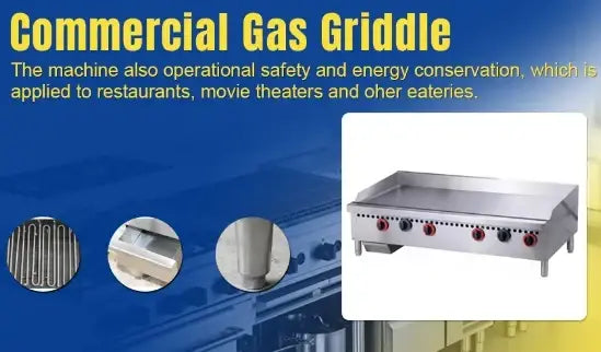 Commercial 2-Burner Gas Steak Grill – Heavy-Duty Restaurant Grilling Equipment