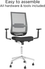 Load image into Gallery viewer, Staples 24328573 Marrett Mesh and Fabric Task Chair Black (53249)