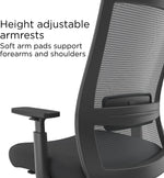 Load image into Gallery viewer, Staples 24328573 Marrett Mesh and Fabric Task Chair Black (53249)