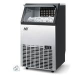 Load image into Gallery viewer, Arabian Mall Commercial Stainless Steel Ice Maker (45kg/24H Output, 15kg Storage Bin) – Black &amp; Silver