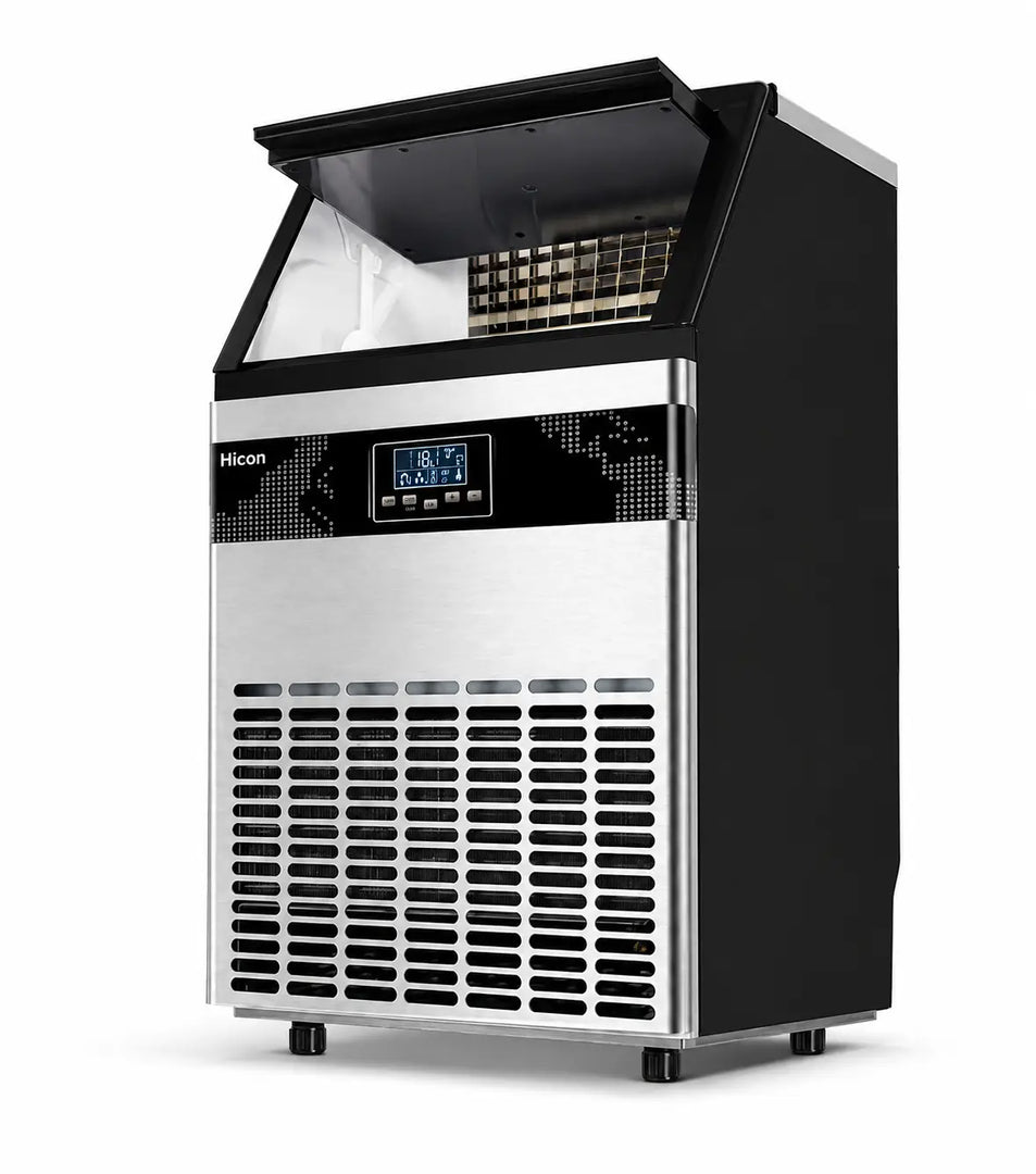 Commercial Ice Maker High Efficiency Commercial Ice Cube Makers Making Machine 80Kg/24Hrs Portable Ice Maker