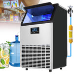 Load image into Gallery viewer, Commercial Ice Maker Machine 55kg 68kg 80kg/24h,Out of Ice 36 45 66 Pieces,Large Ice Machine,Self Cleaning,Ice Storage: 15kg/1580 Pieces,For Families, Restaurants, Bars,55KG