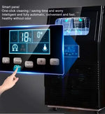 Load image into Gallery viewer, Commercial Ice Maker Machine, Intelligent Cubes Ice Maker, 40kg of Ice Per 24 hours, LED Display, 32 Cubes Per 15 Min, Ideal for Tea Shop, Coffee Shop, Cold Drink Shop, Hotel HZB-40F/A Black